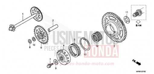 FRIZIONE MOTORINO AVVIAMENTO CB1000RAA di 2010